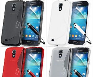 Gélový Kryt pre Samsung Galaxy S4 Mini + Fólia, pero